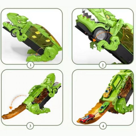 WOOPIE Zestaw Pojazdów Tor Dinozaur Pożeracz 13el. WOOPIE Zestaw Pojazdów Tor Dinozaur Pożeracz 13el.