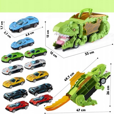 WOOPIE Zestaw Pojazdów Tor Dinozaur Pożeracz 13el. WOOPIE Zestaw Pojazdów Tor Dinozaur Pożeracz 13el.