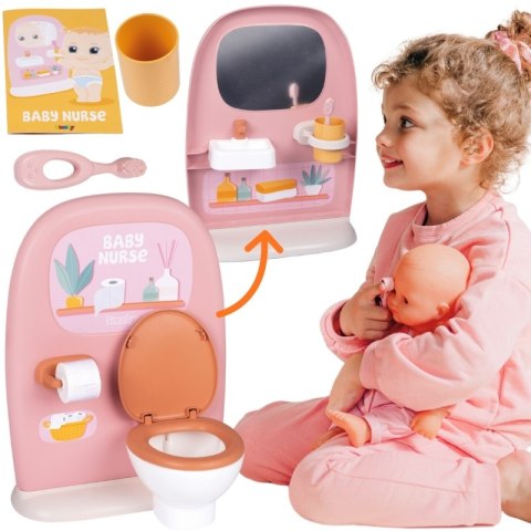 SMOBY Baby Nurse - Dwustronna toaleta Dla lalki 42 cm SMOBY Baby Nurse - Dwustronna toaleta Dla lalki 42 cm