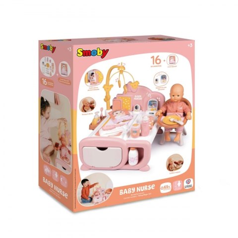 SMOBY Baby Nurse Elektroniczny Kącik Opiekunki SMOBY Baby Nurse Elektroniczny Kącik Opiekunki