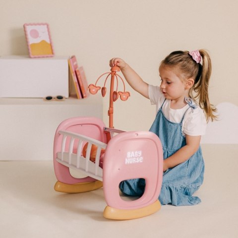 SMOBY Baby Nurse Kołyska z karuzelką SMOBY Baby Nurse Kołyska z karuzelką