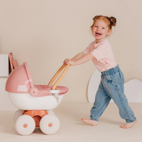 SMOBY Baby Nurse Wózek Głęboki z Plastikowym Daszkiem SMOBY Baby Nurse Wózek Głęboki z Plastikowym Daszkiem