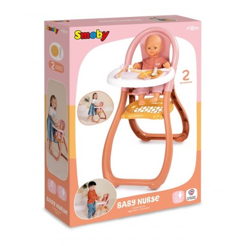 SMOBY Baby Nurse krzesełko do karmienia SMOBY Baby Nurse krzesełko do karmienia