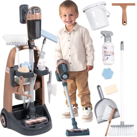 SMOBY Rowenta Wózek do Sprzątania z Odkurzaczem SMOBY Rowenta Wózek do Sprzątania z Odkurzaczem