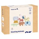 TOOKY TOY Drewniane Klocki Układanka Wieża Stacker Stosy Zwierzątka Montessori 13 el. TOOKY TOY Drewniane Klocki Układanka Wieża Stacker Stosy Zwierzątka Montessori 13 el.