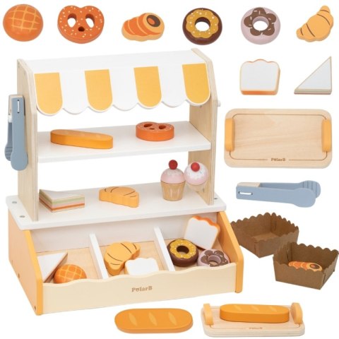 VIGA Drewniana Mini Piekarnia Sklepik Stragan z Wypiekami 16el. VIGA Drewniana Mini Piekarnia Sklepik Stragan z Wypiekami 16el.