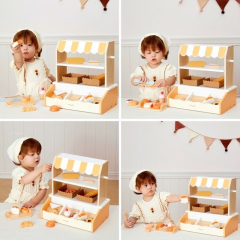 VIGA Drewniana Mini Piekarnia Sklepik Stragan z Wypiekami 16el. VIGA Drewniana Mini Piekarnia Sklepik Stragan z Wypiekami 16el.