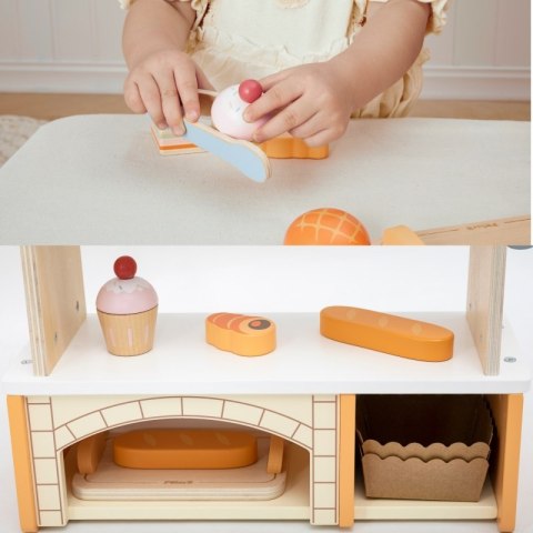 VIGA Drewniana Mini Piekarnia Sklepik Stragan z Wypiekami 16el. VIGA Drewniana Mini Piekarnia Sklepik Stragan z Wypiekami 16el.