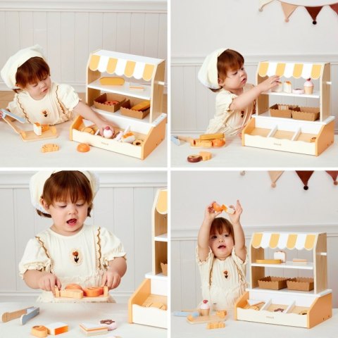 VIGA Drewniana Mini Piekarnia Sklepik Stragan z Wypiekami 16el. VIGA Drewniana Mini Piekarnia Sklepik Stragan z Wypiekami 16el.