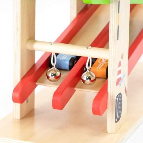 VIGA Drewniana Podwójna Zjeżdżalnia Dla Samochodzików Tor Wyścigowy VIGA Drewniana Podwójna Zjeżdżalnia Dla Samochodzików Tor Wyścigowy