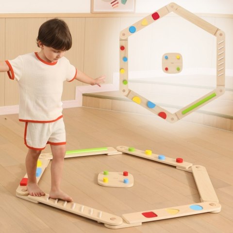 VIGA Drewniana Równoważnia Modułowa Tor Ścieżka Sensoryczna VIGA Drewniana Równoważnia Modułowa Tor Ścieżka Sensoryczna