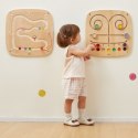 VIGA Drewniana Tablica Manipulacyjna Sensoryczna Labirynt Dotknij i Dopasuj VIGA Drewniana Tablica Manipulacyjna Sensoryczna Labirynt Dotknij i Dopasuj