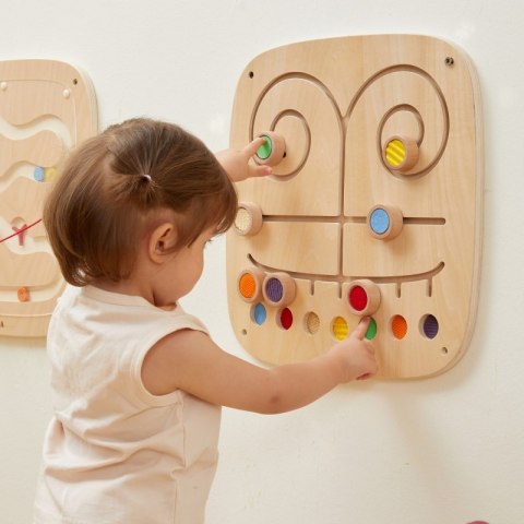 VIGA Drewniana Tablica Manipulacyjna Sensoryczna Labirynt Dotknij i Dopasuj VIGA Drewniana Tablica Manipulacyjna Sensoryczna Labirynt Dotknij i Dopasuj