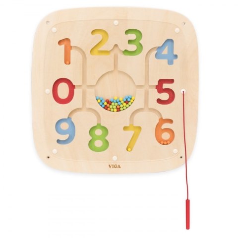 VIGA Drewniana Tablica Manipulacyjna Sensoryczna Nauka Liczenia Sorter VIGA Drewniana Tablica Manipulacyjna Sensoryczna Nauka Liczenia Sorter