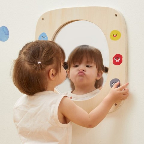 VIGA Drewniana Tablica z Lustrem i Emotkami VIGA Drewniana Tablica z Lustrem i Emotkami