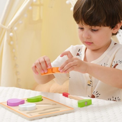 VIGA Drewniana Układanka Edukacyjna Montessori Warzywa do Krojenia VIGA Drewniana Układanka Edukacyjna Montessori Warzywa do Krojenia