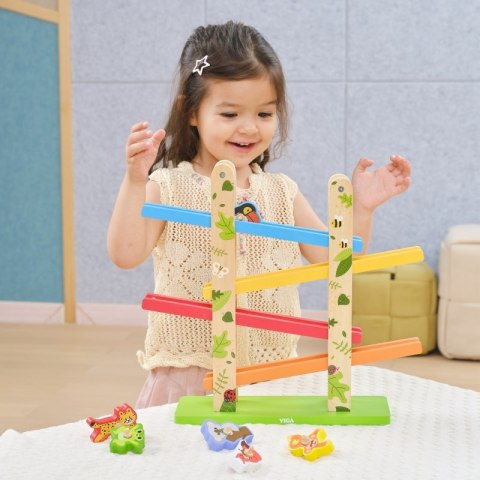 VIGA Drewniana Zjeżdżalnia dla Zwierzątek Dżungla 7 el. VIGA Drewniana Zjeżdżalnia dla Zwierzątek Dżungla 7 el.