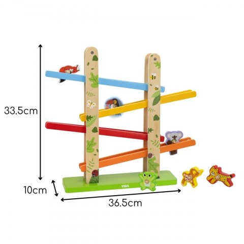 VIGA Drewniana Zjeżdżalnia dla Zwierzątek Dżungla 7 el. VIGA Drewniana Zjeżdżalnia dla Zwierzątek Dżungla 7 el.