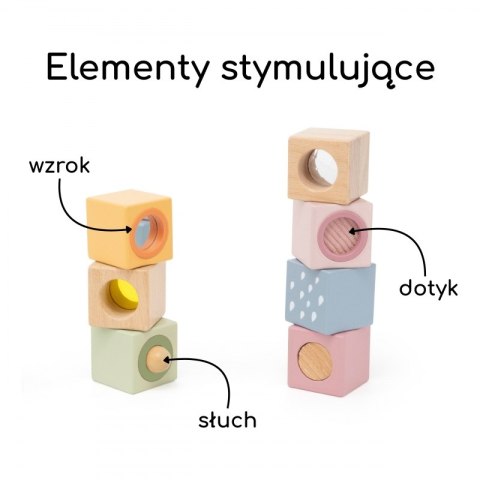 VIGA Drewniane Klocki Sensoryczne PolarB VIGA Drewniane Klocki Sensoryczne PolarB