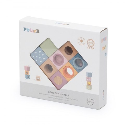 VIGA Drewniane Klocki Sensoryczne PolarB VIGA Drewniane Klocki Sensoryczne PolarB