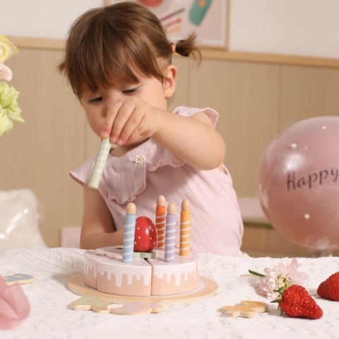 VIGA Drewniany Tort Urodzinowy do Krojenia VIGA Drewniany Tort Urodzinowy do Krojenia