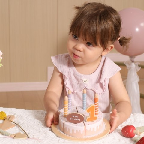 VIGA Drewniany Tort Urodzinowy do Krojenia VIGA Drewniany Tort Urodzinowy do Krojenia