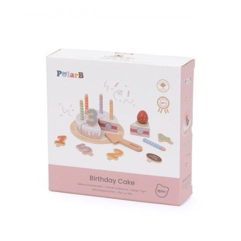 VIGA Drewniany Tort Urodzinowy do Krojenia VIGA Drewniany Tort Urodzinowy do Krojenia