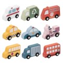 VIGA Drewniany Zestaw Kolorowych Pojazdów Miejskich 9szt. VIGA Drewniany Zestaw Kolorowych Pojazdów Miejskich 9szt.