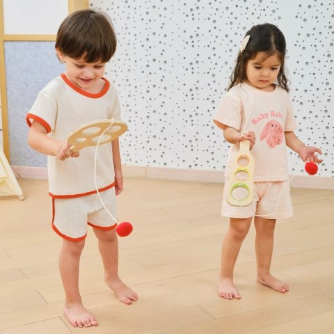 VIGA Drewniany Zestaw Paletek do Gry Złap Piłkę z Punktacją VIGA Drewniany Zestaw Paletek do Gry Złap Piłkę z Punktacją