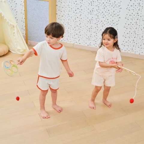 VIGA Drewniany Zestaw Paletek do Gry Złap Piłkę z Punktacją VIGA Drewniany Zestaw Paletek do Gry Złap Piłkę z Punktacją