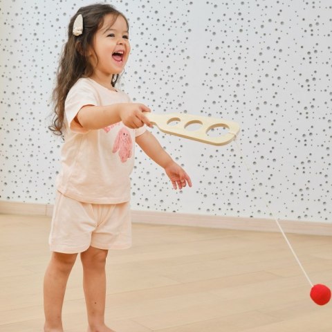 VIGA Drewniany Zestaw Paletek do Gry Złap Piłkę z Punktacją VIGA Drewniany Zestaw Paletek do Gry Złap Piłkę z Punktacją