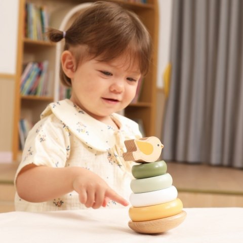 VIGA PolarB Drewniana Piramidka Edukacyjna - Ptaszek VIGA PolarB Drewniana Piramidka Edukacyjna - Ptaszek