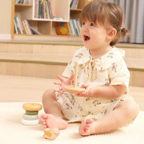 VIGA PolarB Drewniana Piramidka Edukacyjna - Ptaszek VIGA PolarB Drewniana Piramidka Edukacyjna - Ptaszek