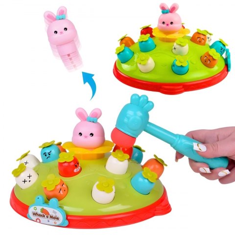 WOOPIE BABY Interaktywna Gra Zręcznościowa Wbij Marchewke Edukacyjna Uderz Młotkiem w Kreta WOOPIE BABY Interaktywna Gra Zręcznościowa Wbij Marchewke Edukacyjna Uderz Młotkiem w Kreta