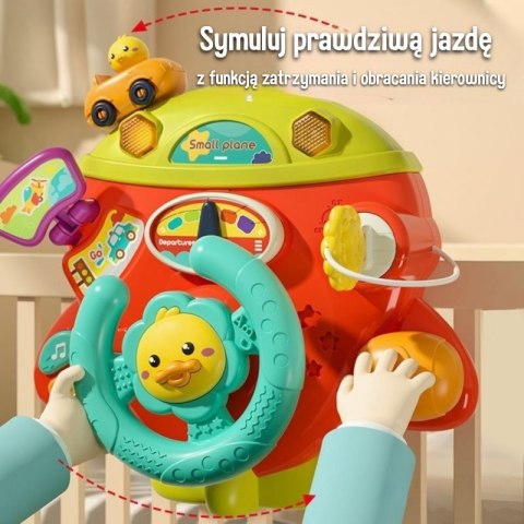 WOOPIE BABY Interaktywna Kierownica Samolot Pojazd na Łózeczko Wózek Efekty 18m+ WOOPIE BABY Interaktywna Kierownica Samolot Pojazd na Łózeczko Wózek Efekty 18m+