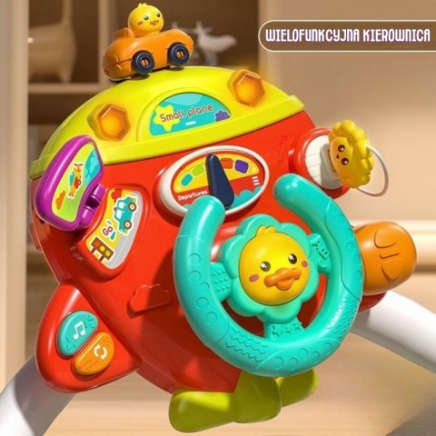 WOOPIE BABY Interaktywna Kierownica Samolot Pojazd na Łózeczko Wózek Efekty 18m+ WOOPIE BABY Interaktywna Kierownica Samolot Pojazd na Łózeczko Wózek Efekty 18m+