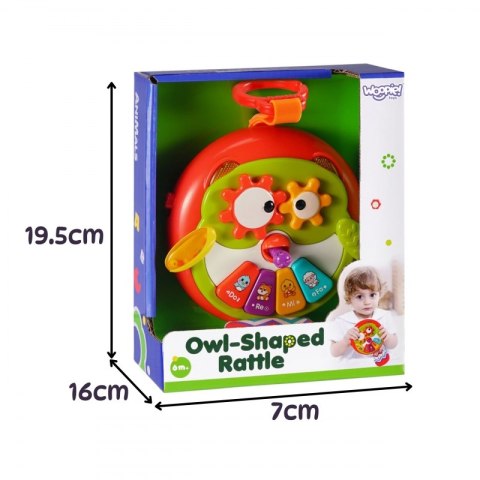WOOPIE BABY Interaktywna Zabawka Sowa Pianinko z Szeleszczącym Ogonem WOOPIE BABY Interaktywna Zabawka Sowa Pianinko z Szeleszczącym Ogonem