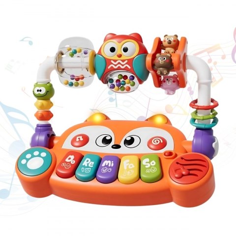 WOOPIE BABY Interaktywne Pianino Edukacyjne Sensoryczne Lisek LED Grzechotki WOOPIE BABY Interaktywne Pianino Edukacyjne Sensoryczne Lisek LED Grzechotki