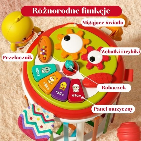 WOOPIE BABY Walec Kostka Sensoryczna Interaktywny Bębenek WOOPIE BABY Walec Kostka Sensoryczna Interaktywny Bębenek