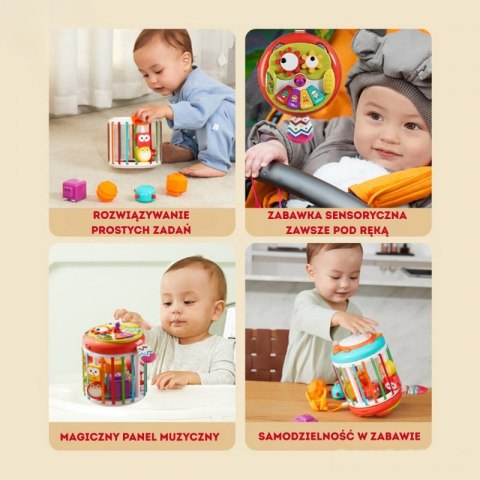 WOOPIE BABY Walec Kostka Sensoryczna Interaktywny Bębenek WOOPIE BABY Walec Kostka Sensoryczna Interaktywny Bębenek