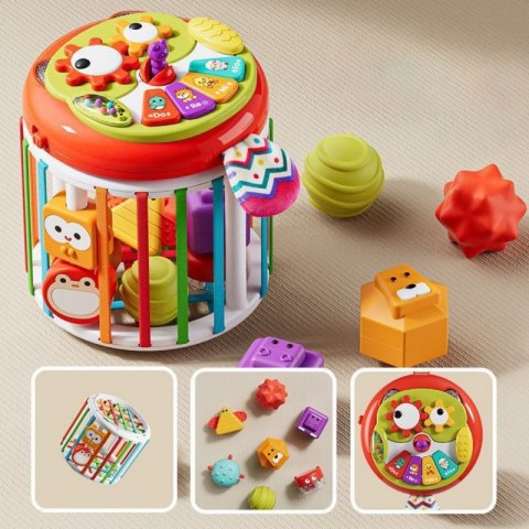 WOOPIE BABY Walec Kostka Sensoryczna Interaktywny Bębenek WOOPIE BABY Walec Kostka Sensoryczna Interaktywny Bębenek