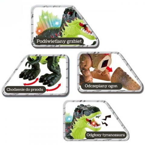 WOOPIE Chodzący Dinozaur Tyrannosaurus Rex Efekty Świetlne i Dźwiękowe WOOPIE Chodzący Dinozaur Tyrannosaurus Rex Efekty Świetlne i Dźwiękowe