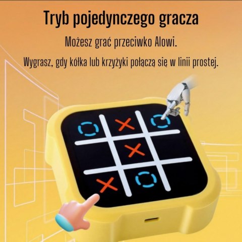 WOOPIE Gra Elektroniczna Kółko i Krzyżyk Logiczna Edukacyjna 4w1 WOOPIE Gra Elektroniczna Kółko i Krzyżyk Logiczna Edukacyjna 4w1