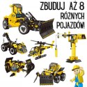 WOOPIE Klocki Konstrukcyjne Zbuduj Pojazdy Budowlane 8 Modeli STEAM WOOPIE Klocki Konstrukcyjne Zbuduj Pojazdy Budowlane 8 Modeli STEAM