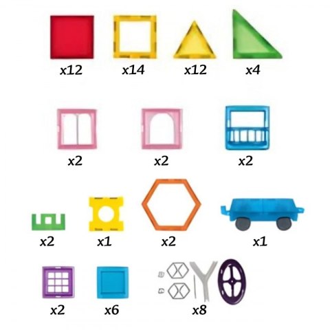 WOOPIE Klocki Magnetyczne 3D Edukacyjne Panele Dla Dzieci WOOPIE Klocki Magnetyczne 3D Edukacyjne Panele Dla Dzieci