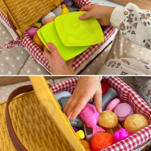 WOOPIE Kosz Piknikowy Owoce Warzywa Fast Food Zestaw XXL 103el. WOOPIE Kosz Piknikowy Owoce Warzywa Fast Food Zestaw XXL 103el.