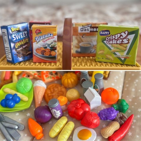 WOOPIE Kosz Piknikowy Owoce Warzywa Fast Food Zestaw XXL 103el. WOOPIE Kosz Piknikowy Owoce Warzywa Fast Food Zestaw XXL 103el.