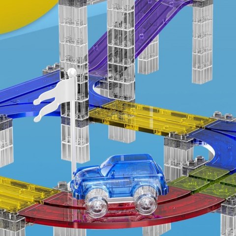 WOOPIE Magnetyczny Tor Samochodowy Wyścigowy + Autko 137 El. WOOPIE Magnetyczny Tor Samochodowy Wyścigowy + Autko 137 El.