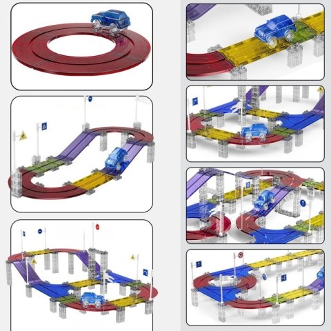 WOOPIE Magnetyczny Tor Samochodowy Wyścigowy + Autko 137 El. WOOPIE Magnetyczny Tor Samochodowy Wyścigowy + Autko 137 El.