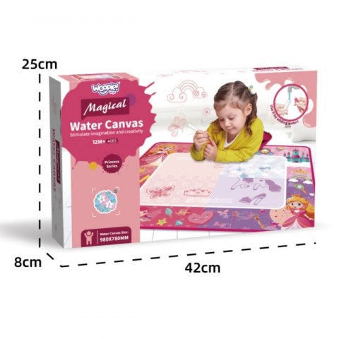 WOOPIE Mata Wodna Magiczna do Rysowania dla Małej Księżniczki WOOPIE Mata Wodna Magiczna do Rysowania dla Małej Księżniczki